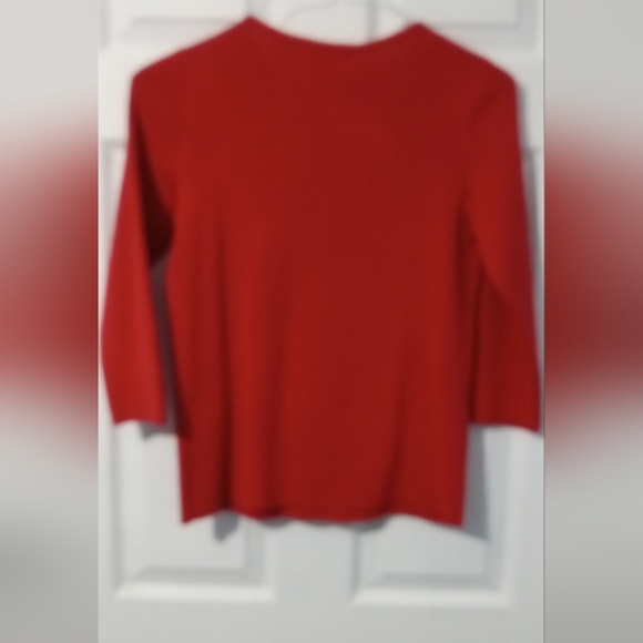 Philosophy Red Keyhole Twist Blouse - Picture 3 of 5